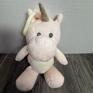 Kellytoy Jazwares Pink Unicorn Plush Clip On Keychain 2021 Soft Toy Stuffed